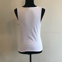 Guess NEW  AALIYAH RIBBED TANK TOP TRUE WHITE sz L Photo 5