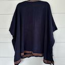 Revolve  x House Harlow 1960 Women’s Navy One Size Poncho Sweater New Photo 3