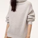 Wilfred 100% Merino Wool Natural turtleneck pullover oversized sweater sz large Photo 3