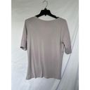 J.Jill  Light Purple Pima cotton elbow sleeve V-Neck T-Shirt - Size M Photo 2