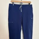 FIGS - Yola Skinny Scrub Pants Medical Doctor Nurse Petite Navy Photo 3