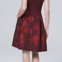 White House | Black Market  Floral-Jacquard Fit-And-Flare Dress size 4P Photo 2