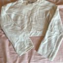 ZARA Cropped White Sweater Photo 0