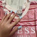 GUESS pink striped crop top Photo 1