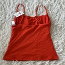 ANDIE  swim longline Rib tank in siren orange size Small Photo 5