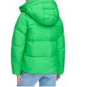 Levi's NWT  Hooded Puffer Jacket In Bright Green Photo 1