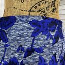 New York & Co. Gabrielle Union Pencil Skirt Floral Jacquard Blue 4 Full Zip Back Photo 5