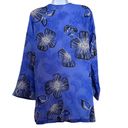 Oscar de la Renta Oscar‎ De La Renta for Neiman Marcus V neck floral print tunic blouse size M Photo 1