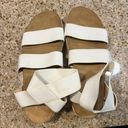 White Espadrille Platform Sandals Size 7 Photo 0