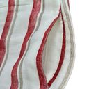 Loro Piana  Women’s High Waist Antigua Striped Linen Shorts - White, Red 44IT 8US Photo 3