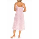 Heidi Carey CORAL FILIGREE SLIP NIGHTGOWN Size Large Scalloped Slip Dress Pink Photo 1