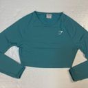 Gymshark  Vital Long Sleeve Crop Training Top Teal & Tank Orange‎ Size Medium (2) Photo 1