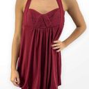 BCBGMAXAZRIA 00s  Vintage Red Halter Top Sweetheart Neckline Mini Dress Photo 0