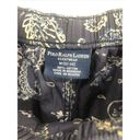 Ralph Lauren Polo  Sleep Pants Women Medium Navy Paisley Elastic Waist Drawstring Photo 6