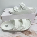 Very G NEW  Gypsy Jazz White Slip On EVA Waterproof Sandals Photo 0