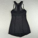 Lululemon  Pedal Pace Tank Workout Activewear Black Women's 2 High Neck Zip Front Photo 3