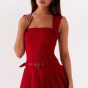 Peppermayo Belted Red Mini Dress Photo 0