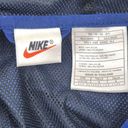 Nike  Vintage 90s Anorak Windbreaker Light Hooded Hiking Jacket 1/4 zip Navy Blue Photo 2