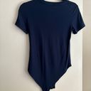 MANGOPOP Navy Short Sleeve Bodysuit Photo 1