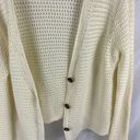 Joie  Cream Cottagecore Open Weave Crochet Cardigan Sweater Size XL Photo 1