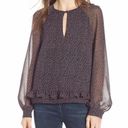 Rebecca Minkoff  Lorena Ditzy Floral Sheer Long Sleeve Top Extra Small Photo 0