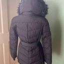 London Fog New women’s puffer belted hoodie jacket, Size S Photo 10