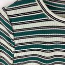 Nine West  Soft Spun Metallic Stripe Tshirt Size XS Photo 1