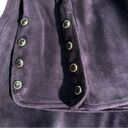 St. John  Purple Suede Leather Bootcut Pants Sz 6 Photo 4