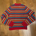 American Eagle  Outfitters Red Wool Striped Multicolor sweater & Vest size medium Photo 6