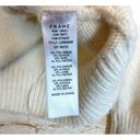 frame denim  Womens Boxy Rib Alpaca Wool Sweater Off White Ivory Crew Neck Size S Photo 7