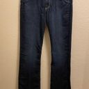 Paige  Skyline Blue Dark Wash Bootcut Mid Rise Jeans Size 27 In Michelle Photo 1