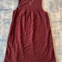 Xhilaration  Maroon Floral Lace Sleeveless Dress Medium Photo 2