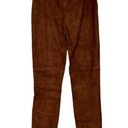 L'Academie  Brown Suede Leather Pants MEDIUM Taper Leggings Designer Revolve NEW Photo 5