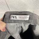 ZARA  Z1975 Fall 2020 Denim Collection Gray Wash High Rise Skinny Jeans Raw Hem 6 Photo 2