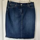 Talbots  Classic Denim Skirt with Front & Back Pockets - Timeless Wardrobe Staple Photo 0