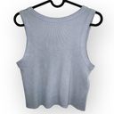 Brandy Melville  pastel blue wide strap ribbed knit cotton cropped Connor tank S Photo 3