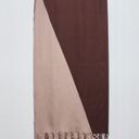 Brown Tones Brown Geometric Shawl Scarf Asymmetric Photo 3