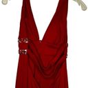 B Darlin  Red Halter Formal Maxi Dress Photo 3