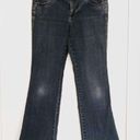 Elle  Monaco Blue Mid Rise Bootcut Jeans Photo 0