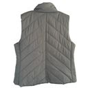 Krass&co NY &  Gray Quilted Sleeveless High Neck Full Zipper Vest Women Sz XL Photo 1