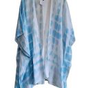 Southern Shirt   Blue and White Tie Dye Kimono  Sz One Size Photo 0