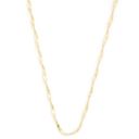 Twisted Flat Snake Link  Gold 14 Inch Chain Necklace Photo 1