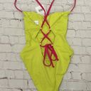 ANDIE NWT  Swim Fiji One Piece Neon Green & Hot Pink Size XS Photo 4