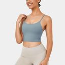 Halara  In My Feels‎ Basic Padded Workout Cropped Tank Top NWT S Photo 0