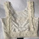 Signature 8  floral crotchet cropped top Size S Photo 0