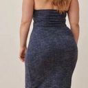 Reformation  indie blue keyhole cutout halter midi dress Photo 1