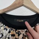 Jaded London leopard sequin short sleeve lined blouse size XL Photo 5