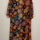 LuLaRoe  Bright Multi Color 70s Floral Print Shirly Kimono Size M Photo 4