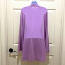 Gibson  Claire Lavender Ribbed Open Front Cardigan Photo 3