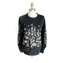 Drew  EMBROIDERED BLACK SWEATSHIRT NEW WITH TAGS SIZE S Photo 1